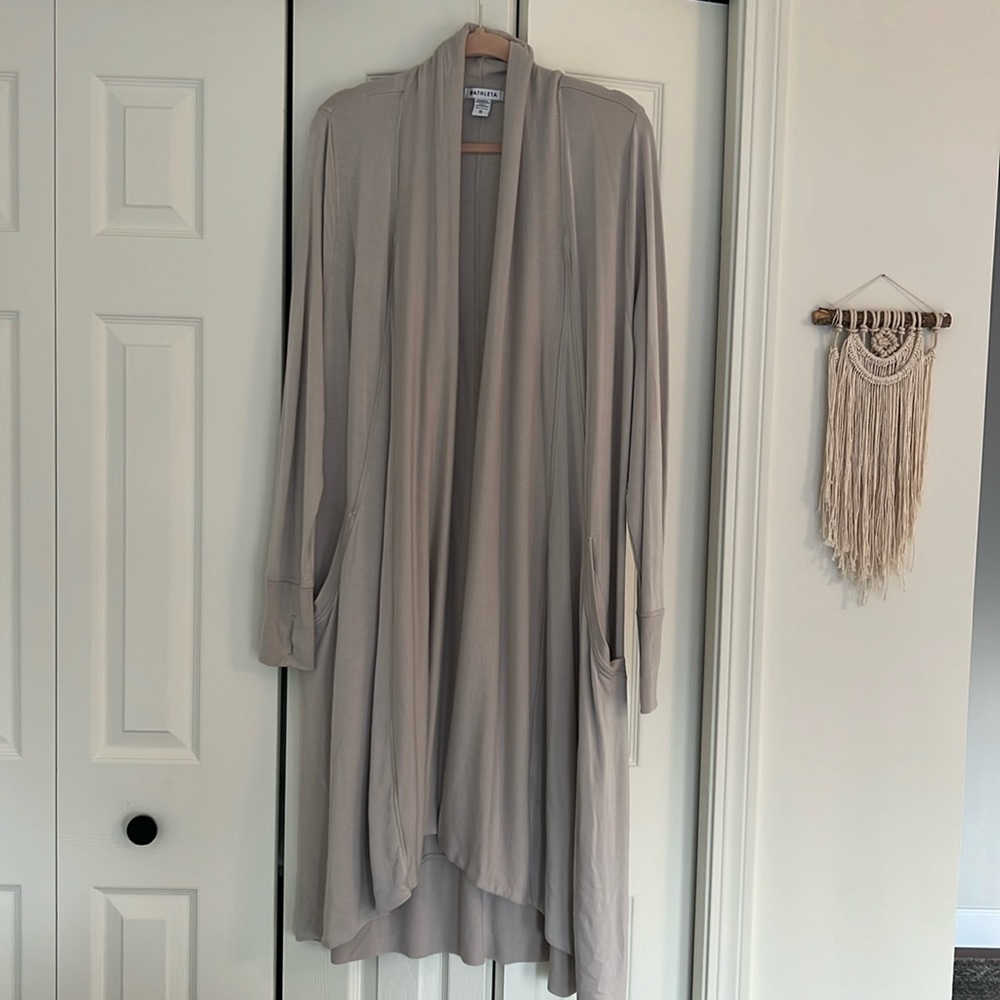 Athleta Women's Cardigan in Taupe